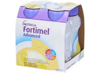 Fortimel Advanced Vaniglia Tropicale 4 x 200 ml