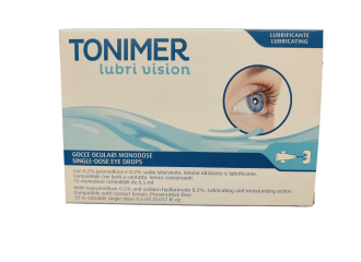 Tonimer Lubri Vision Gocce Oculari Richiudibili 15 Monodose 0,5 ml