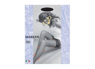 Marilyn 30 sheer calza autoreggente visone 2