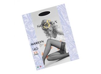 Marilyn 140 sheer calza autoreggente visone 3