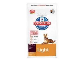 Science plan canine adult light midi chicken 12 kg