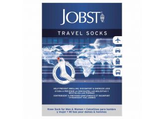 Calza compressiva jobst travel socks 15-20mmhg gambaletto blu medium articolo 788460000601