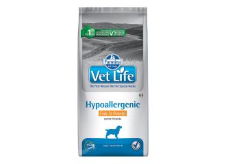 Vet life natural canine hypoallergenic fish & potato 12 kg