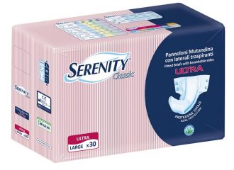 Serenity Classic Ultra Pannolone A Mutandina Aloe Taglia Large 30 Pezzi