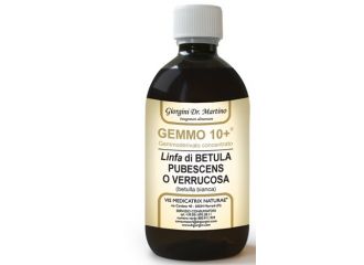 Gemmo 10+ betulla b linfa 500 ml liquido analcolico