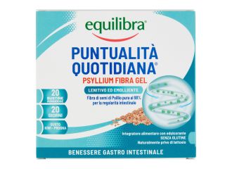 Equilibra Psyllium Fibra-Gel Integratore Benessere Gastrointestinale 20 Bustine