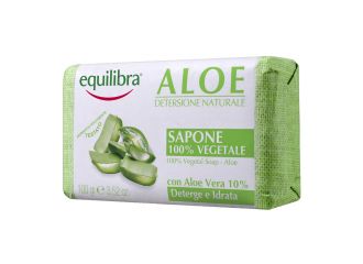 Equilibra Aloe Sapone 100% Vegetale Per Corpo E Viso 100g