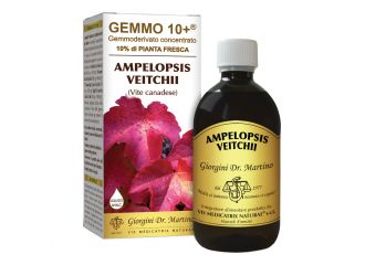 Gemmo 10+ gemmoderivato concentrato liquido analcolico ampelopsis veitchi vite canadese 500 ml