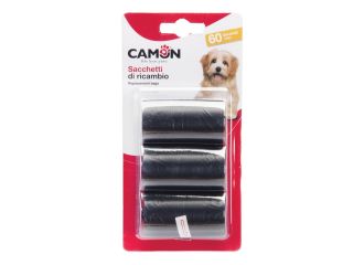 CAMON CANE SACCHETTI IGIENICI CF. (3x20 PZ) NERO