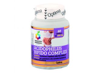 Optima Colours Of Life Acidophilus-Bifido Complex Integratore Probiotici 60 Capsule