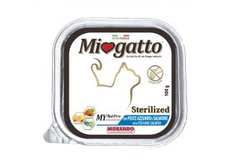 Miogatto steril pesce azzurro/salmone grain free 100 g