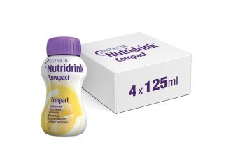 Nutridrink Compact Integratore Nutrizionale Gusto Banana 4x125 ml