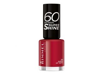 Rimmel smalto super shine 60 secondi 8 ml 315 queen of tarts rosso classico