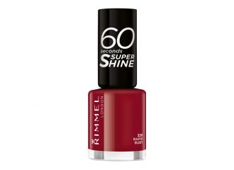 Rimmel smalto super shine 60 secondi 8 ml 320 rapid ruby rosso scuro