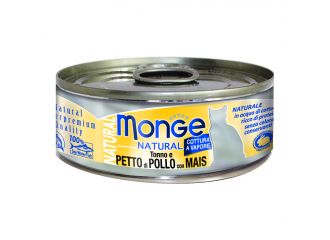 Monge natural quality gatto monge natural petto di pollo con mais 80 g