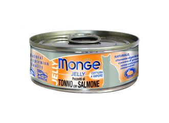 Monge natural quality gatto monge jelly pezzetti di tonno bonito/salmone 80 g