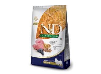 FARMINA CANE N&D ANCESTRAL ADULTO MINI AGNELLO, FARRO, AVENA & MIRTILLO 800 GR