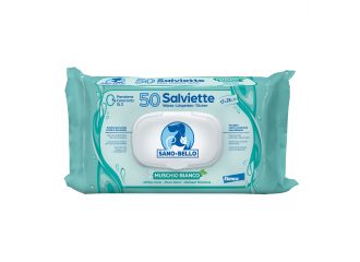 Sano e bello salviette detergenti muschio bianco 50 pezzi