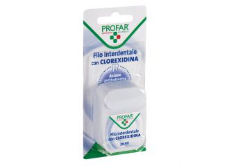 Filo interdentale con clorexidina 50 m profar