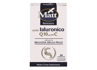 Matt benessere acido ialuronico q10 con vitamina c 30 compresse