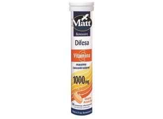 Matt benessere difesa vitamina c 20 compresse effervescenti gusto arancia