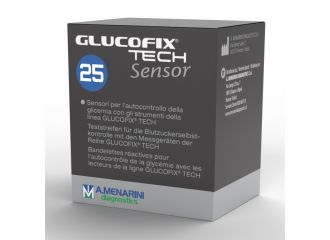 Strisce misurazione glicemia glucofix tech sensor 25 pezzi