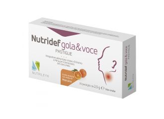 Nutridef gola & voce arancia 20 pastiglie