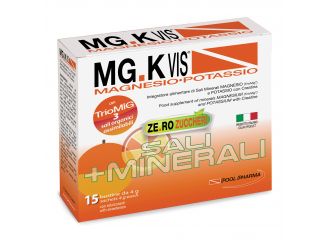 MG.K Vis Magnesio Potassio Arancia Zero Zuccheri Integratore Sali Minerali 15 Bustine