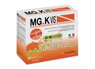 MG.K Vis Magnesio Potassio Arancia Zero Zuccheri Integratore Sali Minerali 30 Bustine