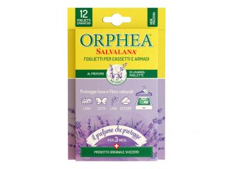 Orphea salvalana foglietti cassetti armadi profumo lavanda maillette display 12 pezzi