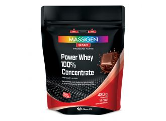 Massigen sport power whey concentrate cioccolato 420 g