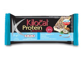 Kilocal protein barretta cioccolato bianco cocco 25 g