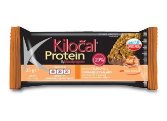 Kilocal protein barretta cioccolato latte caramello salato 25 g