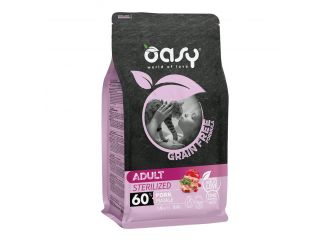 Oasy Gatto Grain Free Adulto Sterilizzato Maiale 1,5 Kg