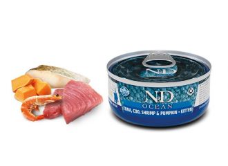 N&d cat ocean codfish & shrimps & pumpkin 80 g