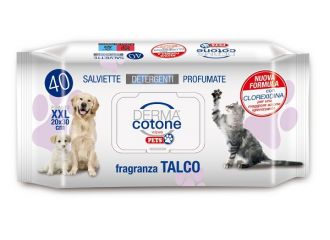 Dermacotone salviettine pet talco 40 pezzi