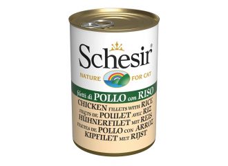 SCHESIR GATTO LATTINA IN JELLY ADULTO FILETTI DI POLLO & RISO 140 GR