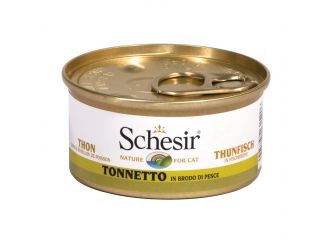 SCHESIR GATTO LATTINA IN BRODO DI PESCE ADULTO TONNETTO 70 GR