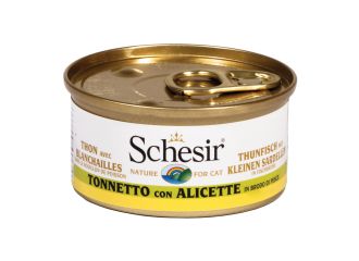 SCHESIR GATTO LATTINA IN BRODO DI PESCE ADULTO TONNETTO & ALICETTE 70 GR