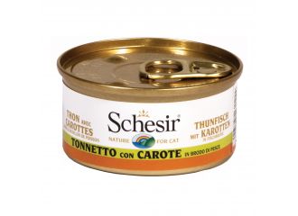 SCHESIR GATTO LATTINA IN BRODO DI PESCE ADULTO TONNETTO & CAROTE 70 GR