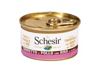 Schesir tonnetto con filetti di pollo e riso al naturale 85 g