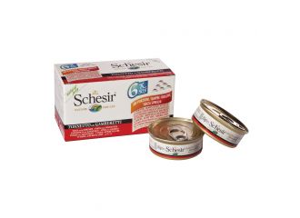 Schesir cat tonnetto con gamberetti multipack 6x50 g