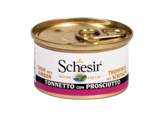 SCHESIR GATTO LATTINA IN JELLY ADULTO TONNETTO & PROSCIUTTO 85 GR