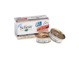 Schesir cat tonnetto con salmone multipack 6x50 g