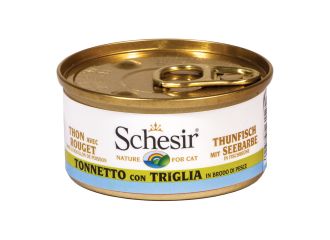 SCHESIR GATTO LATTINA IN BRODO DI PESCE ADULTO TONNETTO & TRIGLIA 70 GR