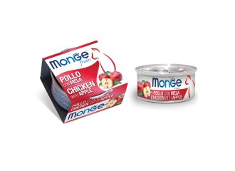 MONGE GATTO FRUITS LATTINA ADULTO POLLO & MELA 80 GR