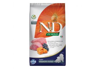 N&d gf pumpkin lamb&blueberry puppy medium/maxi 2,5 kg