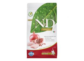 N&d cat grain free pollo e melograno kiten 1,5 kg