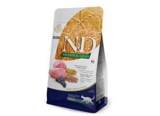 N&d low ancestral grain cat lamb & blueberry adult 5 kg