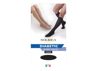 Diabetic knee-high nero 3-l